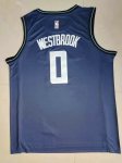 NBA 0 Westbrook Los Angeles Clippers 23-24 city Maillot bleu brodé